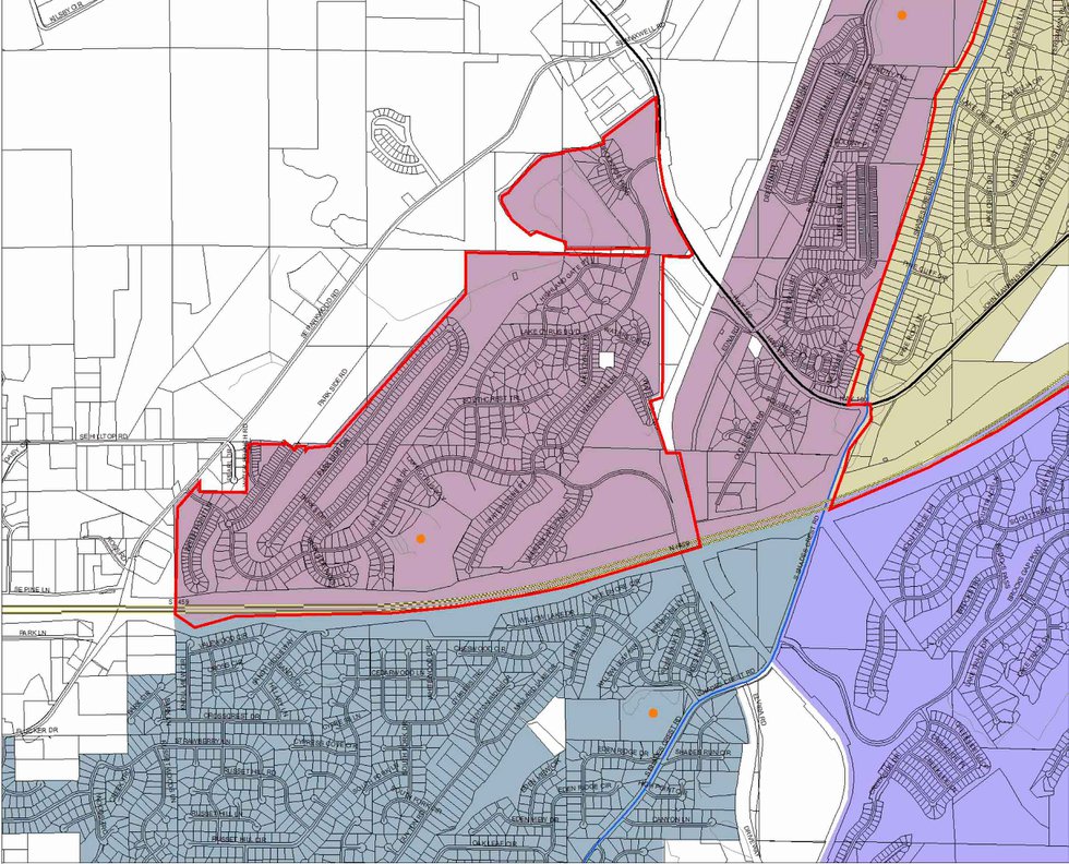 Students in area along South Shades Crest Road might have to move from South Shades Crest to Trace Crossings Elementary.