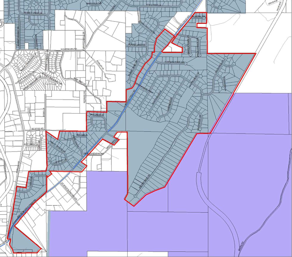 students in the Woodlands and Grand Oaks areas might have to move from South Shades Crest to Trace Crossings.