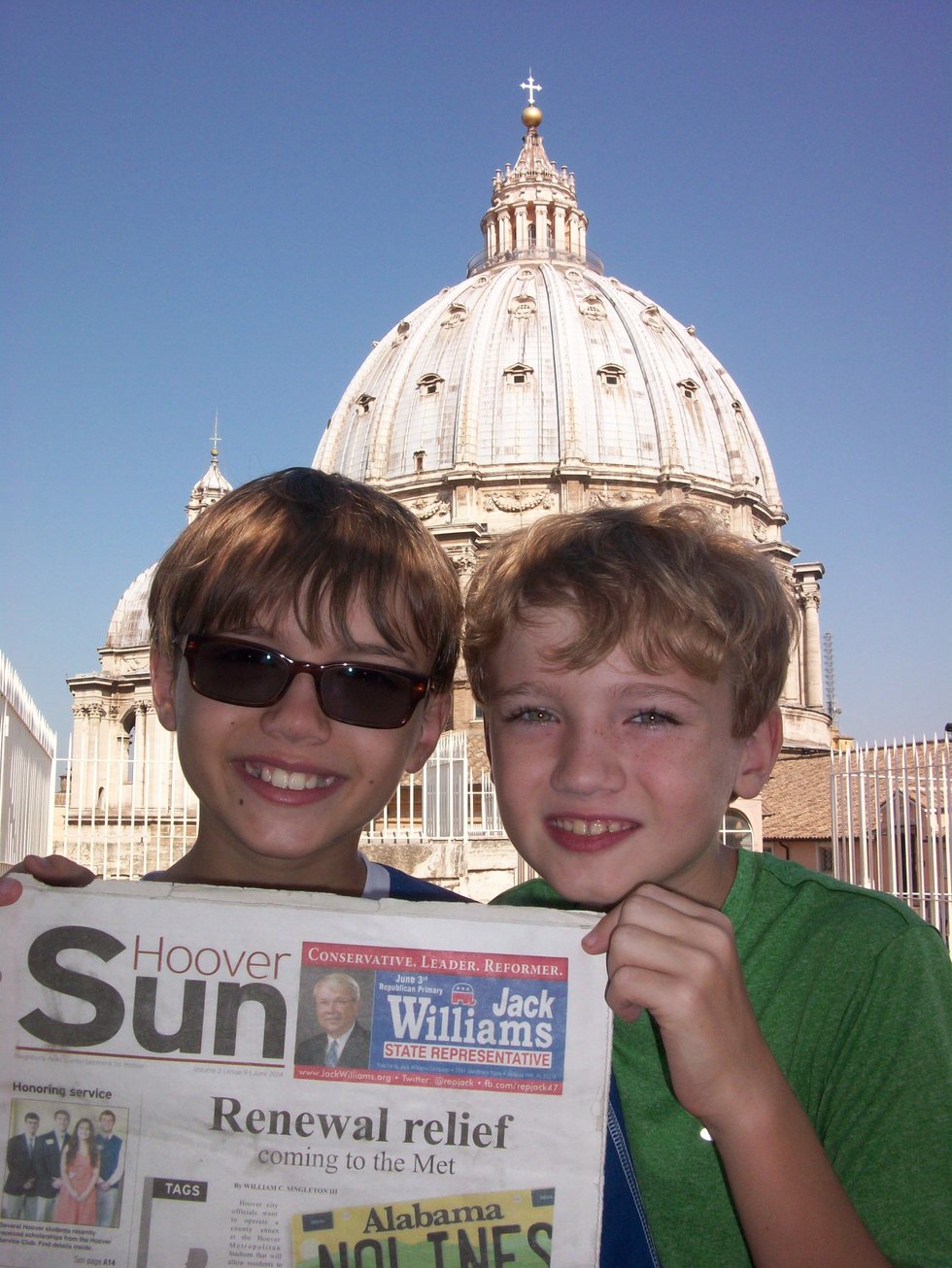 Summerfunphoto2- Atop St. Peter's Basilica