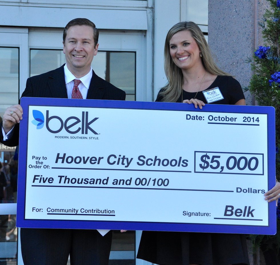 Hoover City Schools Foundation receives donation from Belk
