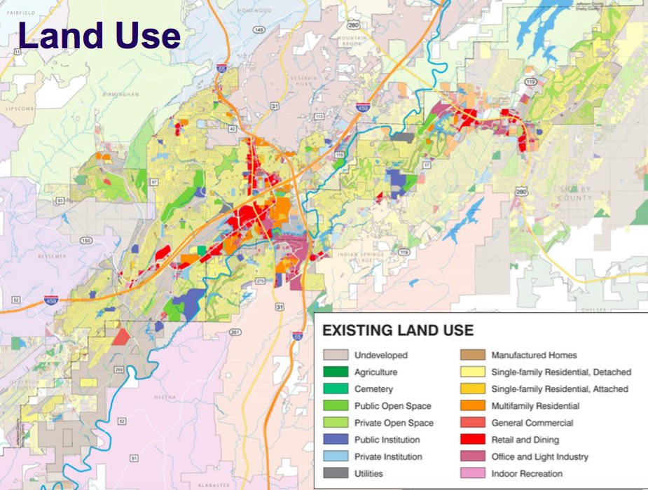 Hoover land use map 2018