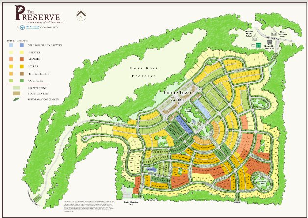 The Preserve original approved plan
