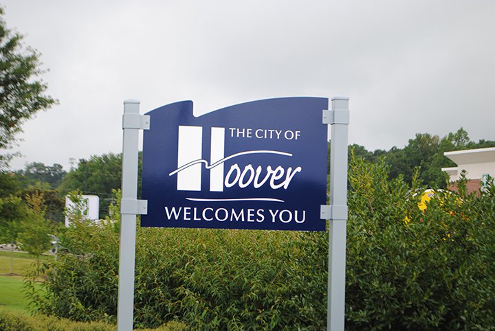 Hoover Welcome Sign