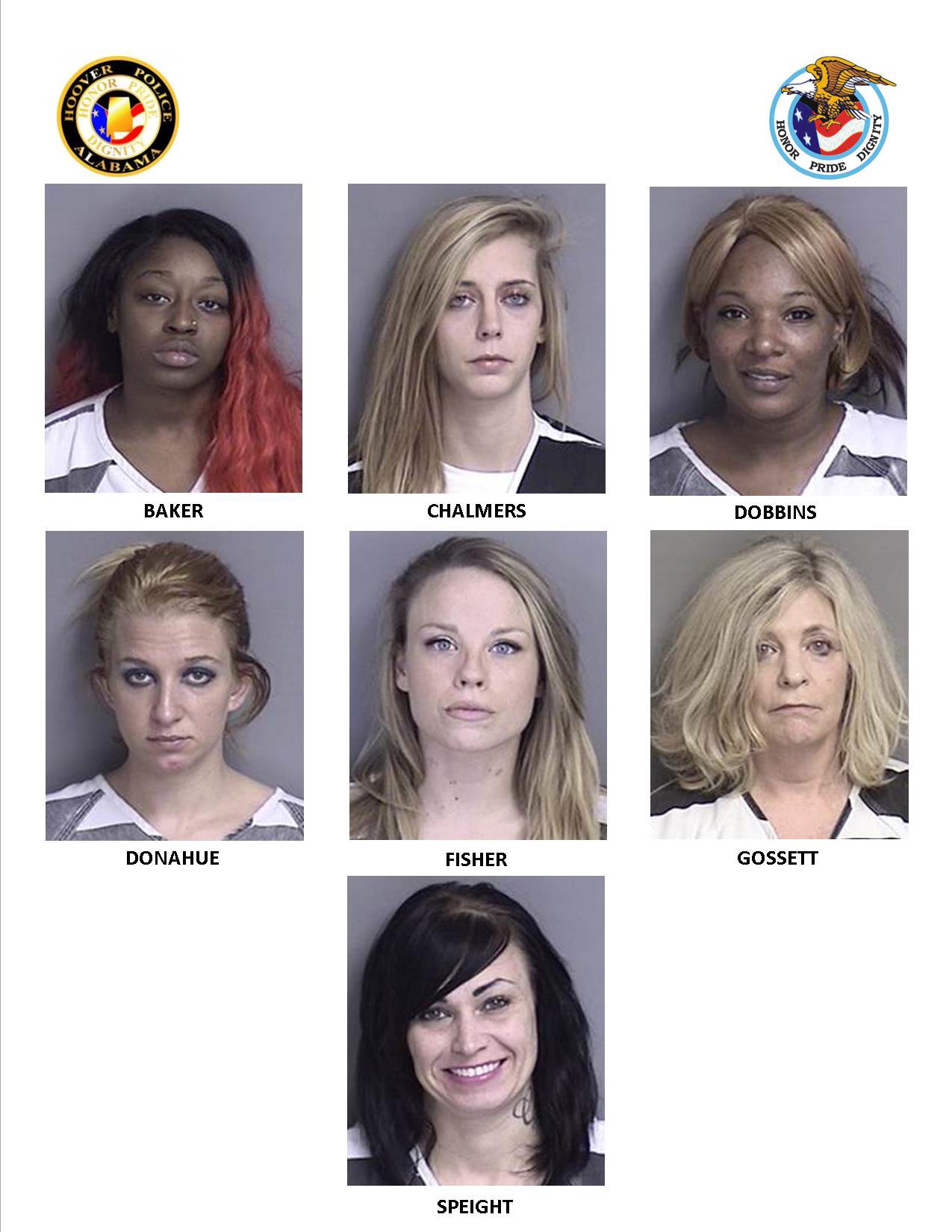 Hoover PD arrests seven in prostitution sting - HooverSun.com