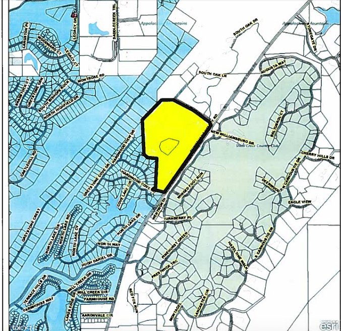 Brock Point locator map