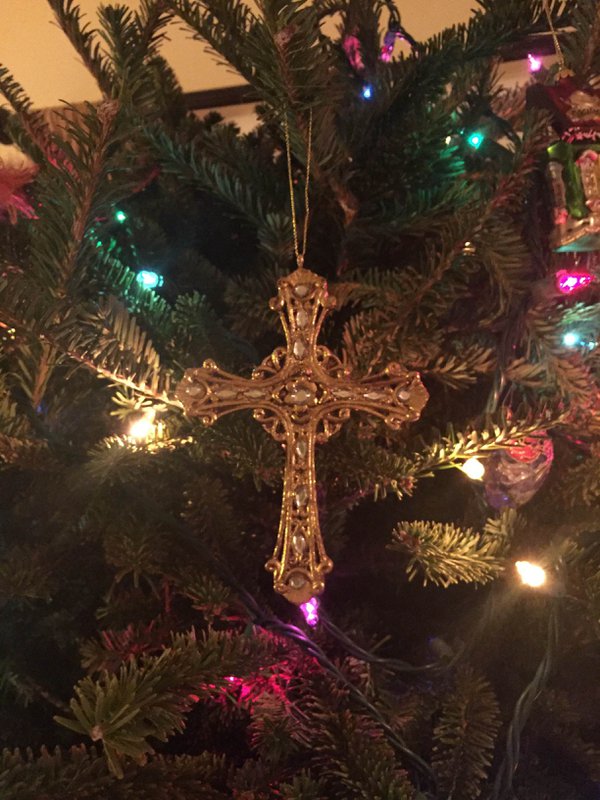 Christmas tree cross