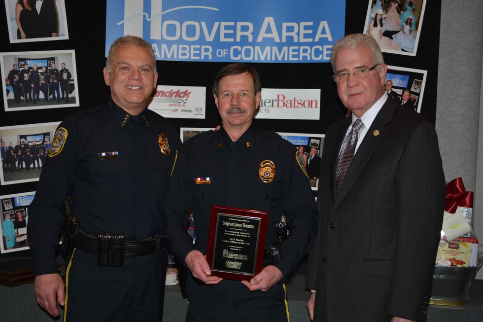 Hoover Police Officer of the Year Finalist 2015 Thornton