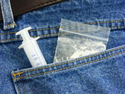 Drugs in back pocket